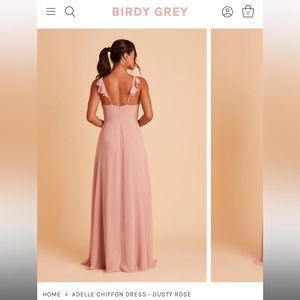 Dusty rose birdy grey bridesmaid dress small